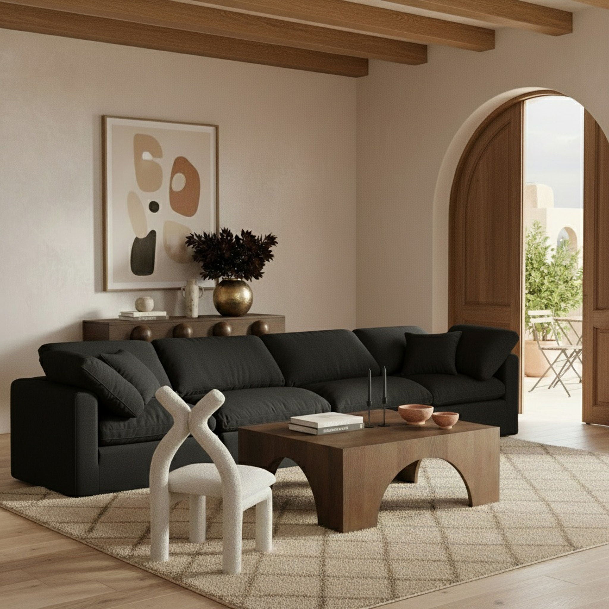 Indulge - Linen 4 Seat Modular Sofa - Urban Living Furniture (Los Angeles, CA)
