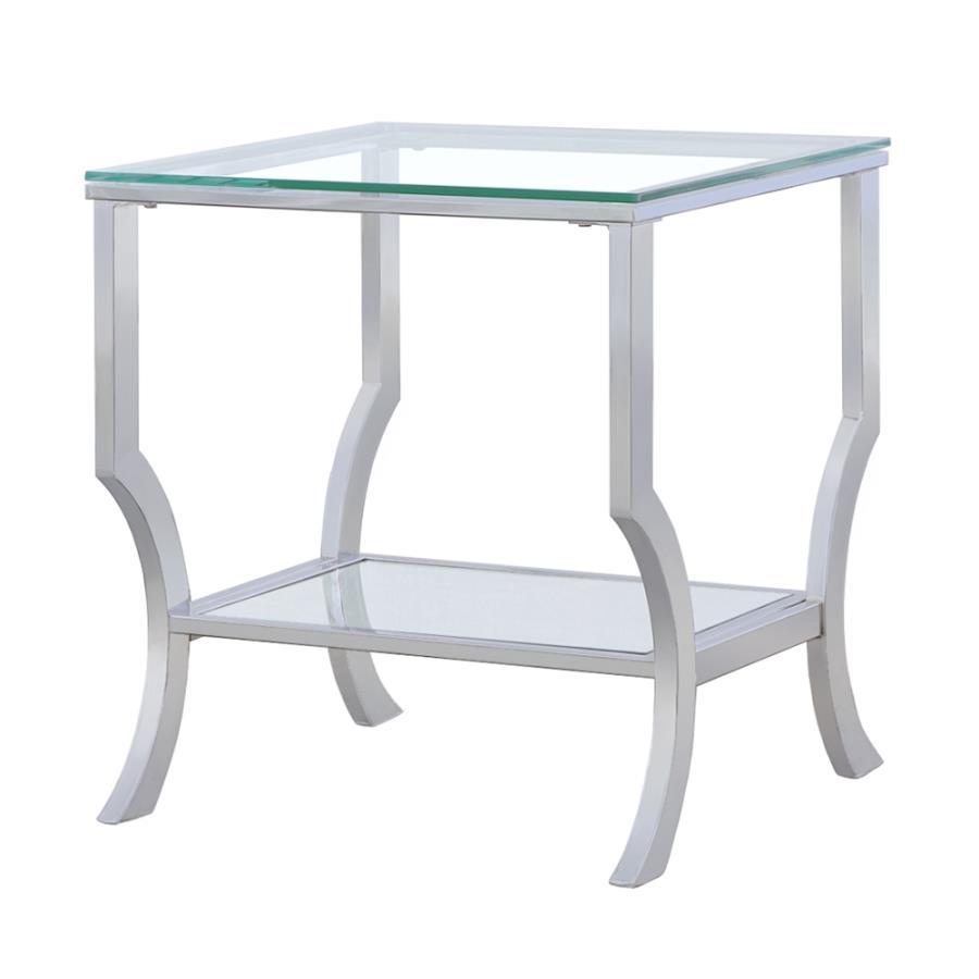 Saide - Rectangular Glass Top Table