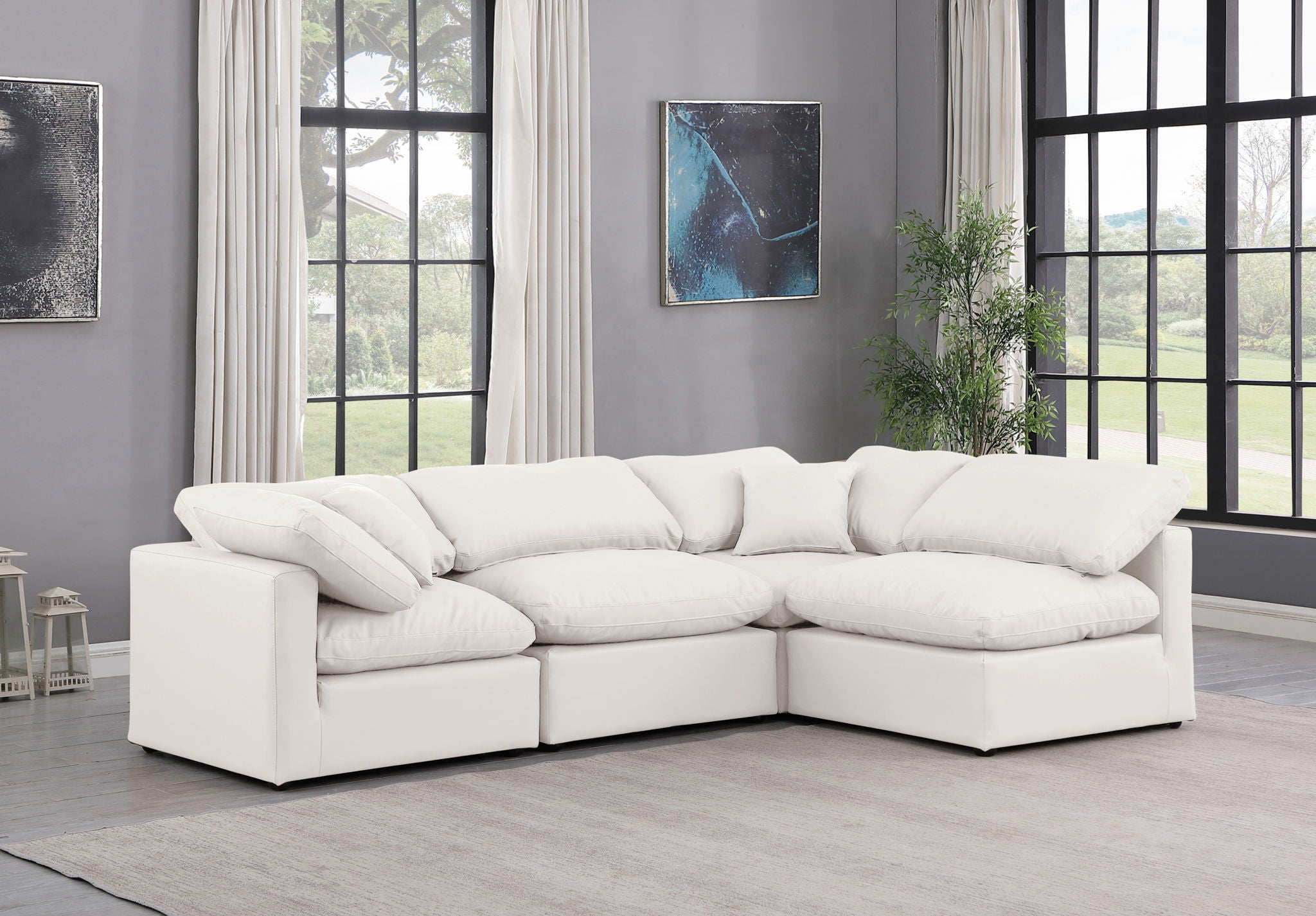 Indulge - Faux Leather 4 Piece Modular Sectional - Urban Living Furniture (Los Angeles, CA)
