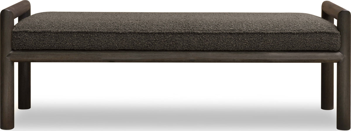 Dorsey - Boucle Upholstered Wooden Bench