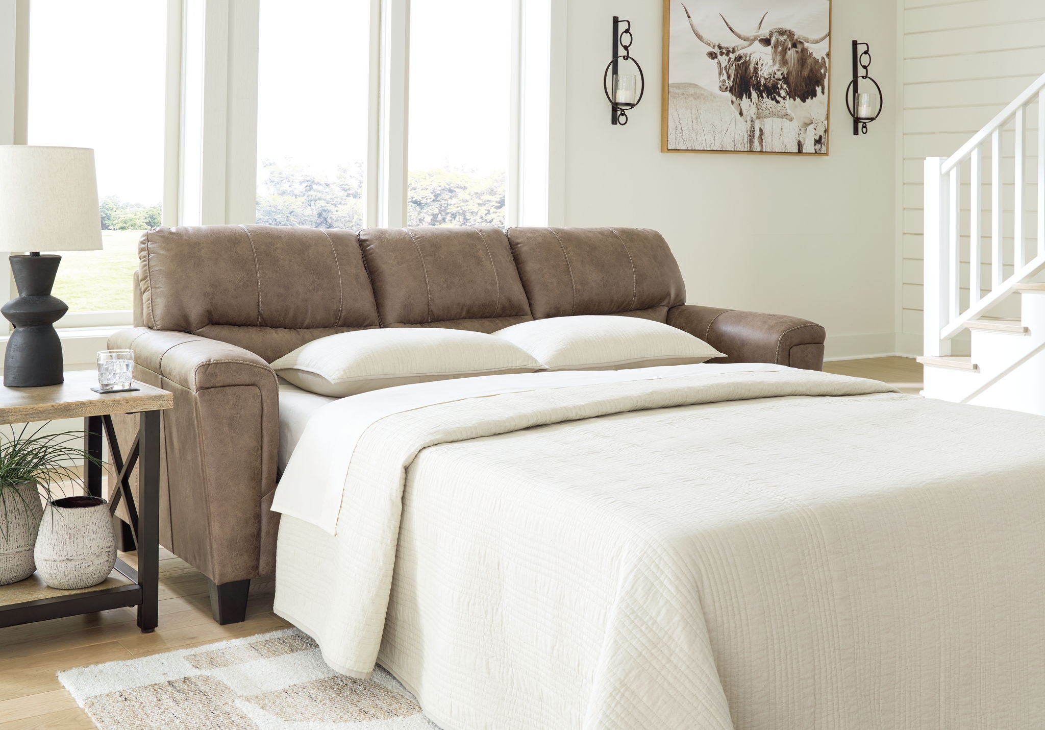 Navi - Queen Sofa Sleeper - Fossil - Urban Living Furniture (Los Angeles, CA)
