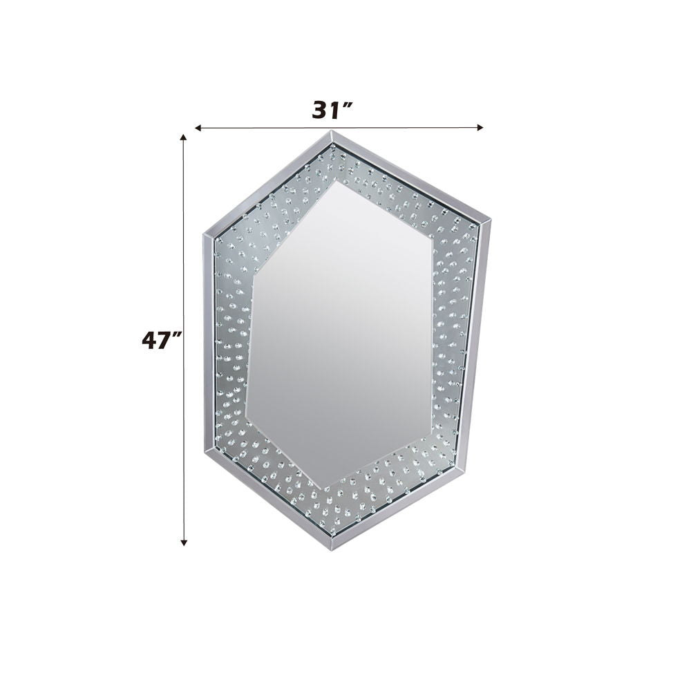 Nysa - Accent Mirror - Mirrored & Faux Crystals - Urban Living Furniture (Los Angeles, CA)