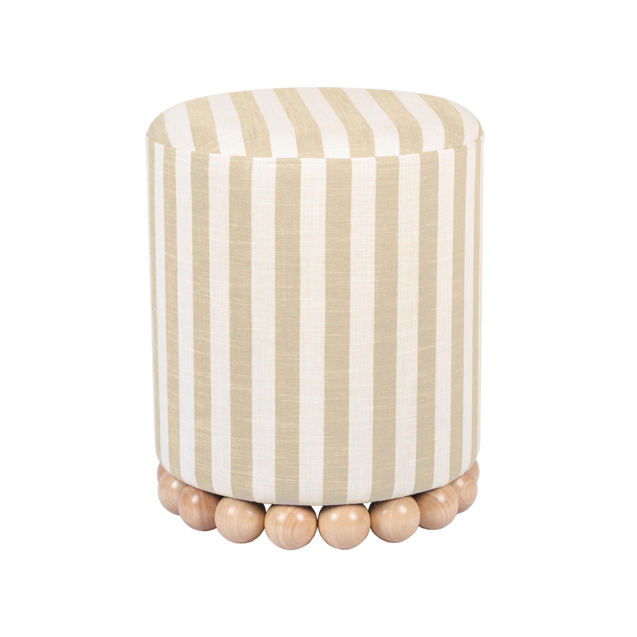 Dex - Striped Linen Ottoman - Urban Living Furniture (Los Angeles, CA)