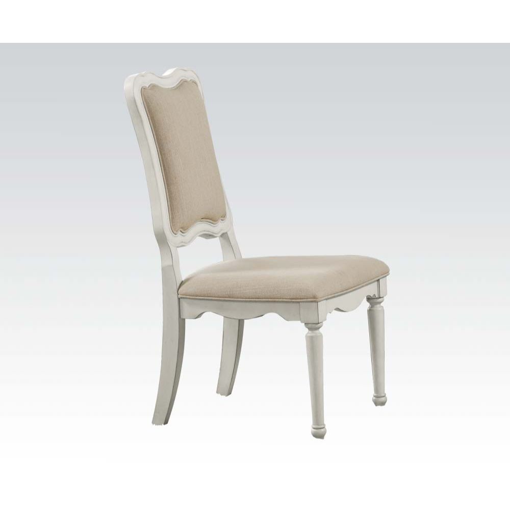 Morre - Chair - Beige Linen & Antique White - Urban Living Furniture (Los Angeles, CA)