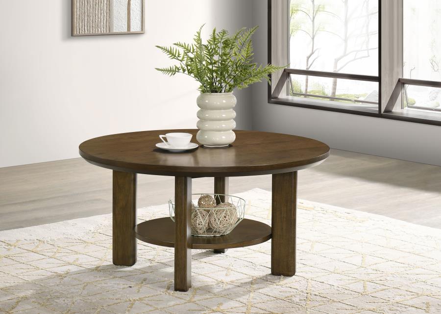 Ottowa - Round Wood Table With Shelf - Urban Living Furniture (Los Angeles, CA)