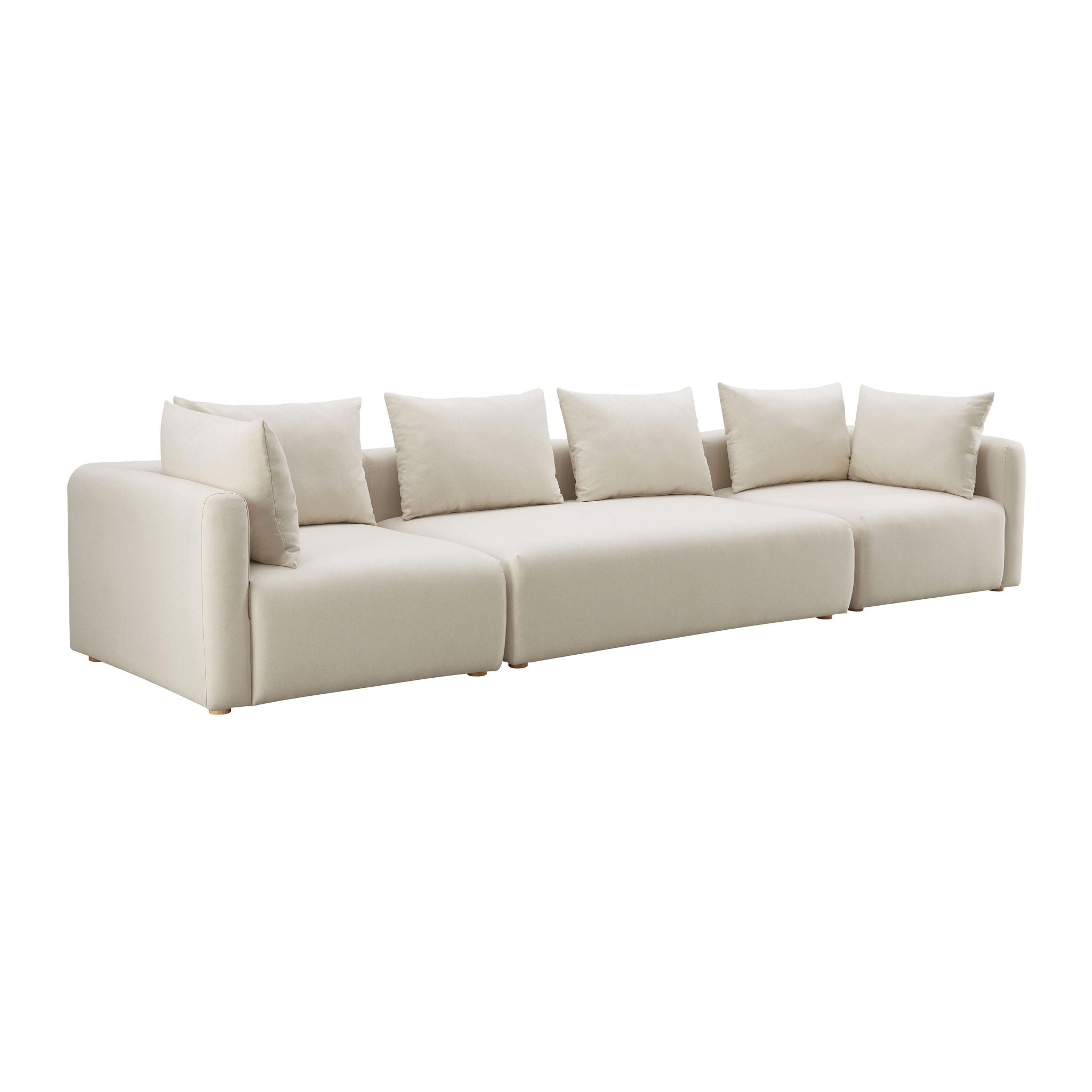 Hangover - 145" Long Linen Sofa - Cream - Urban Living Furniture (Los Angeles, CA)