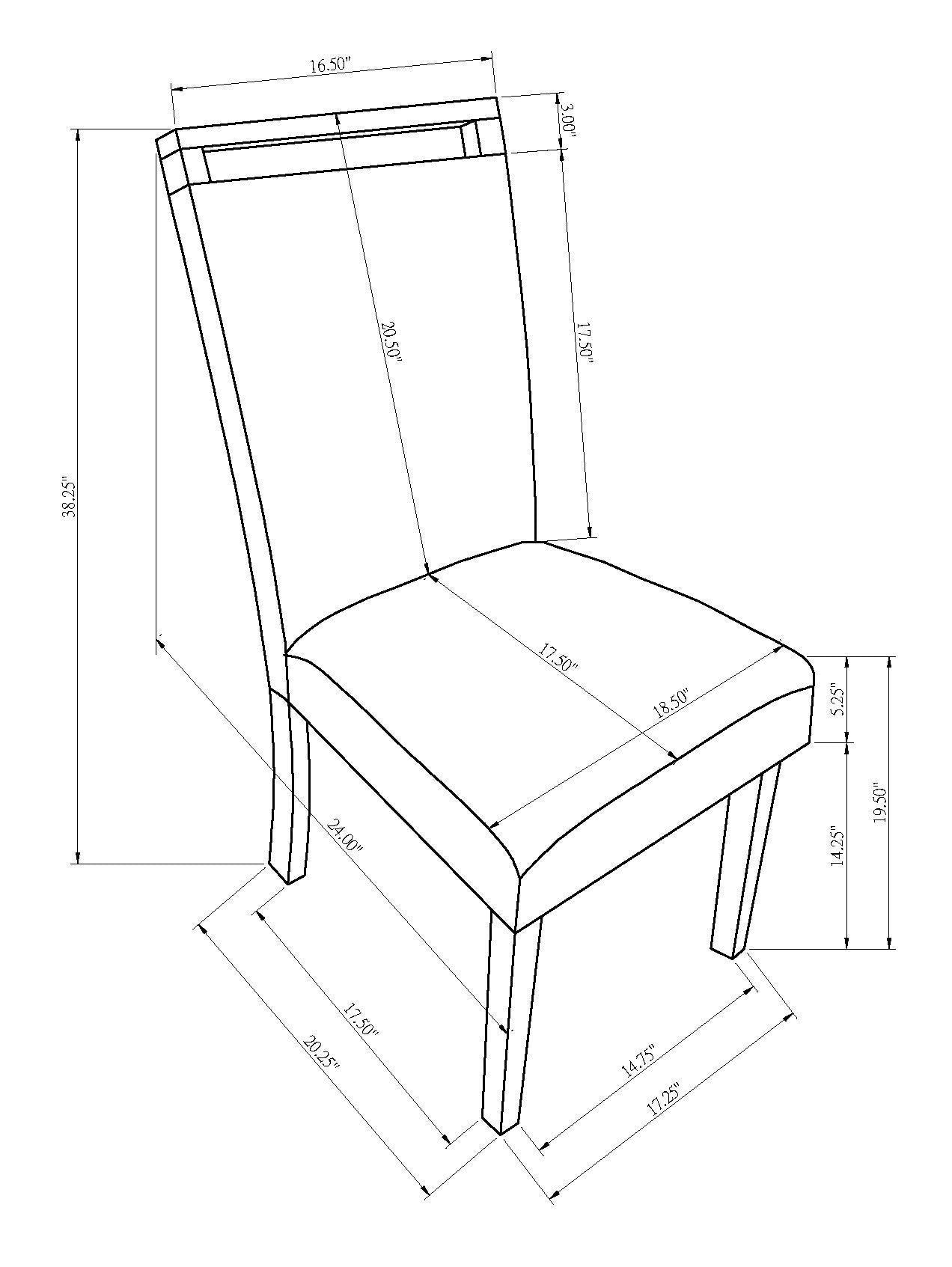 Jules - Side Chair (Set of 2) - Charcoal / Gray - Urban Living Furniture (Los Angeles, CA)