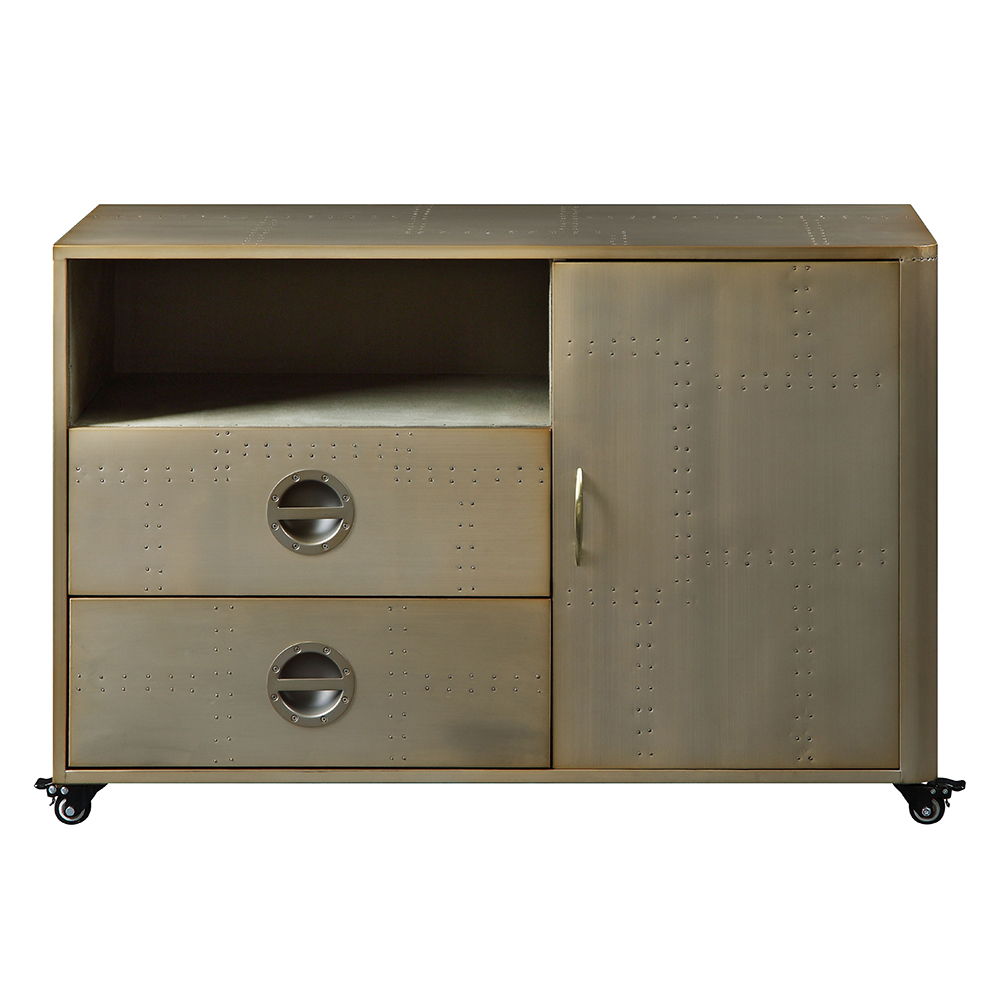Jennavieve - Cabinet - Gold Aluminum - Urban Living Furniture (Los Angeles, CA)