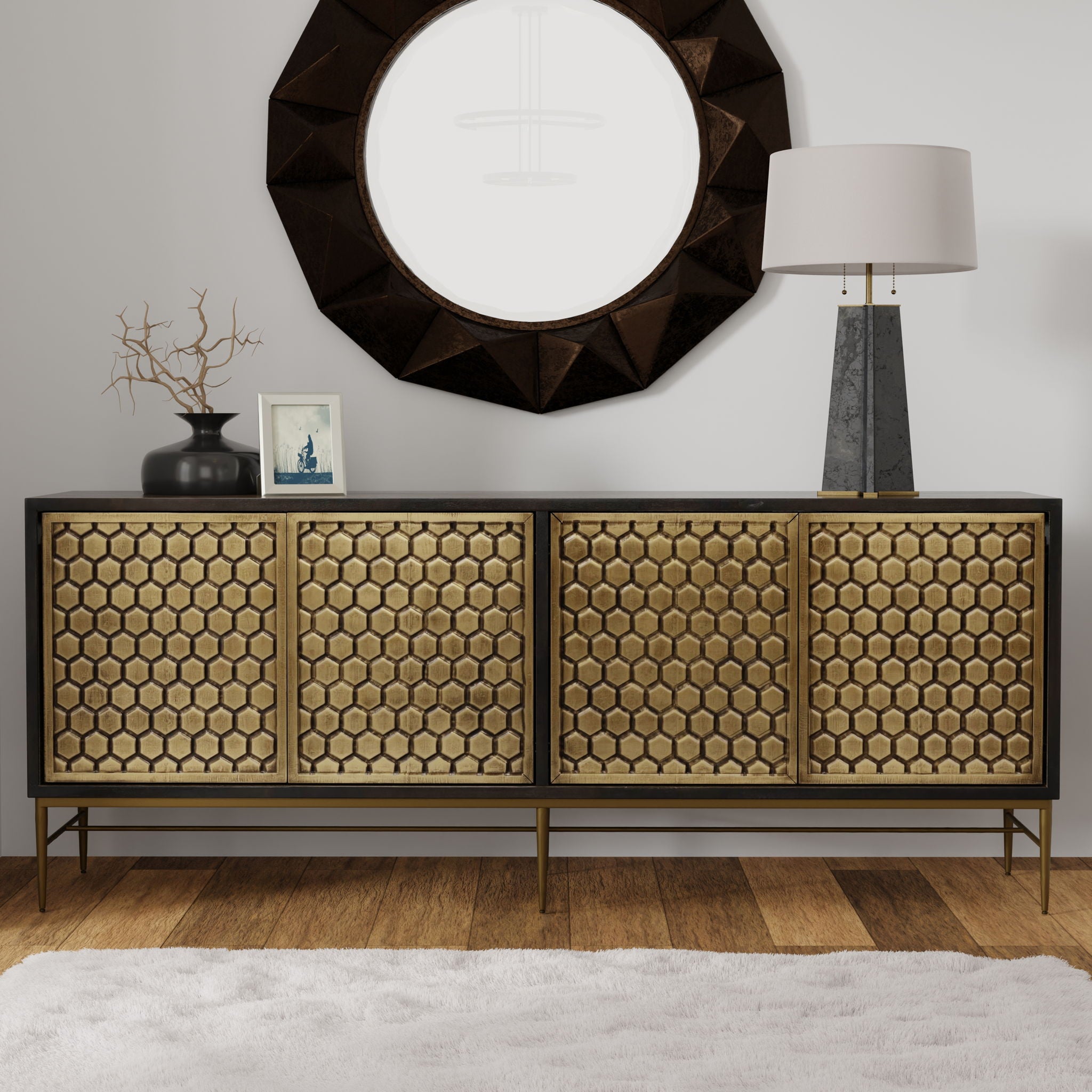 Crossings - Cairo Console - Rich Coffee Bean - Urban Living Furniture (Los Angeles, CA)