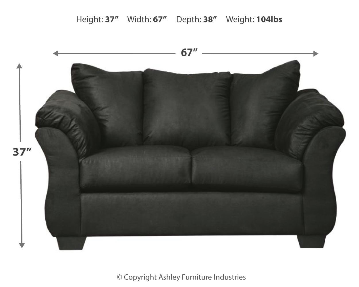 Darcy - Stationary Loveseat - Urban Living Furniture (Los Angeles, CA)