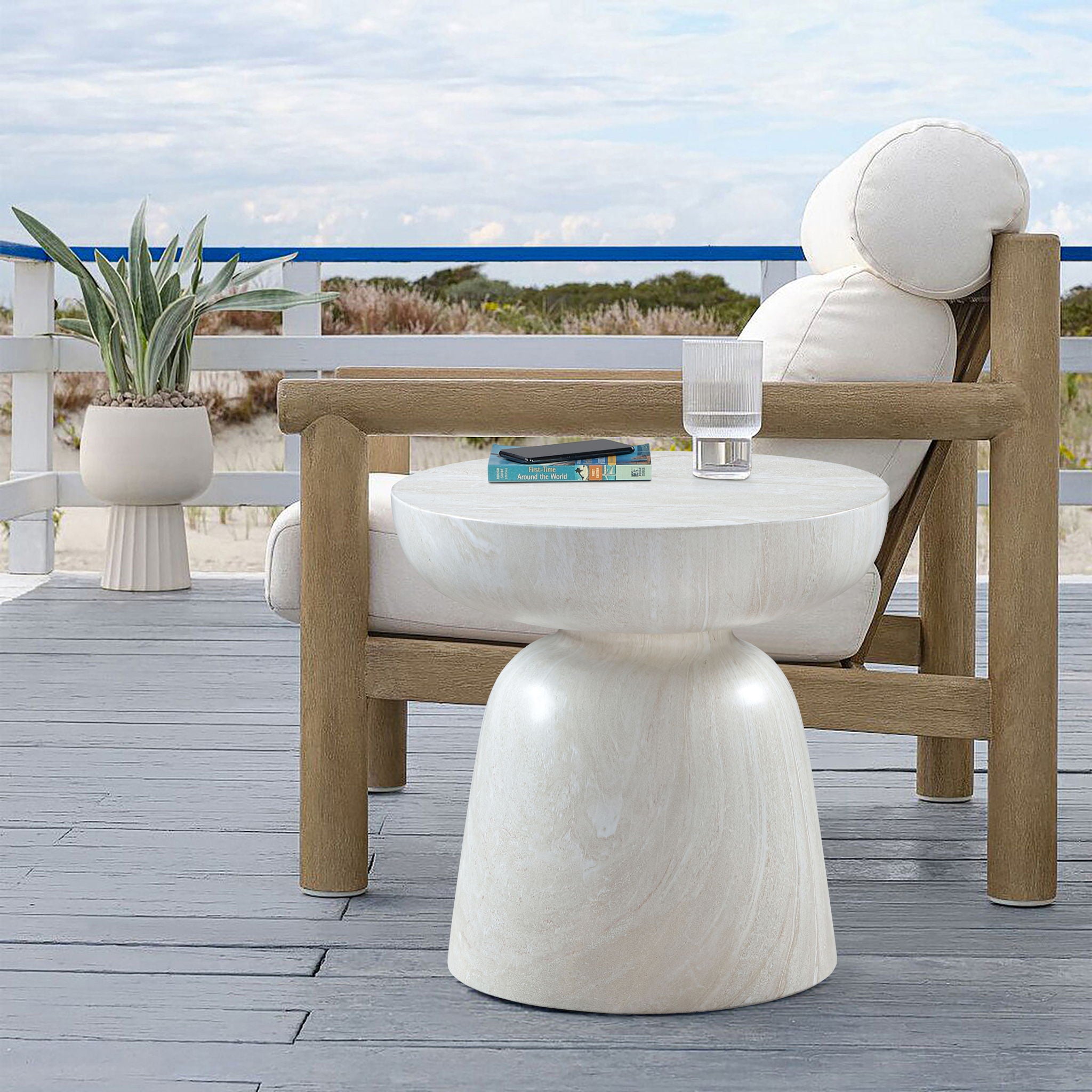 Avellino - Concrete End Table - Urban Living Furniture (Los Angeles, CA)