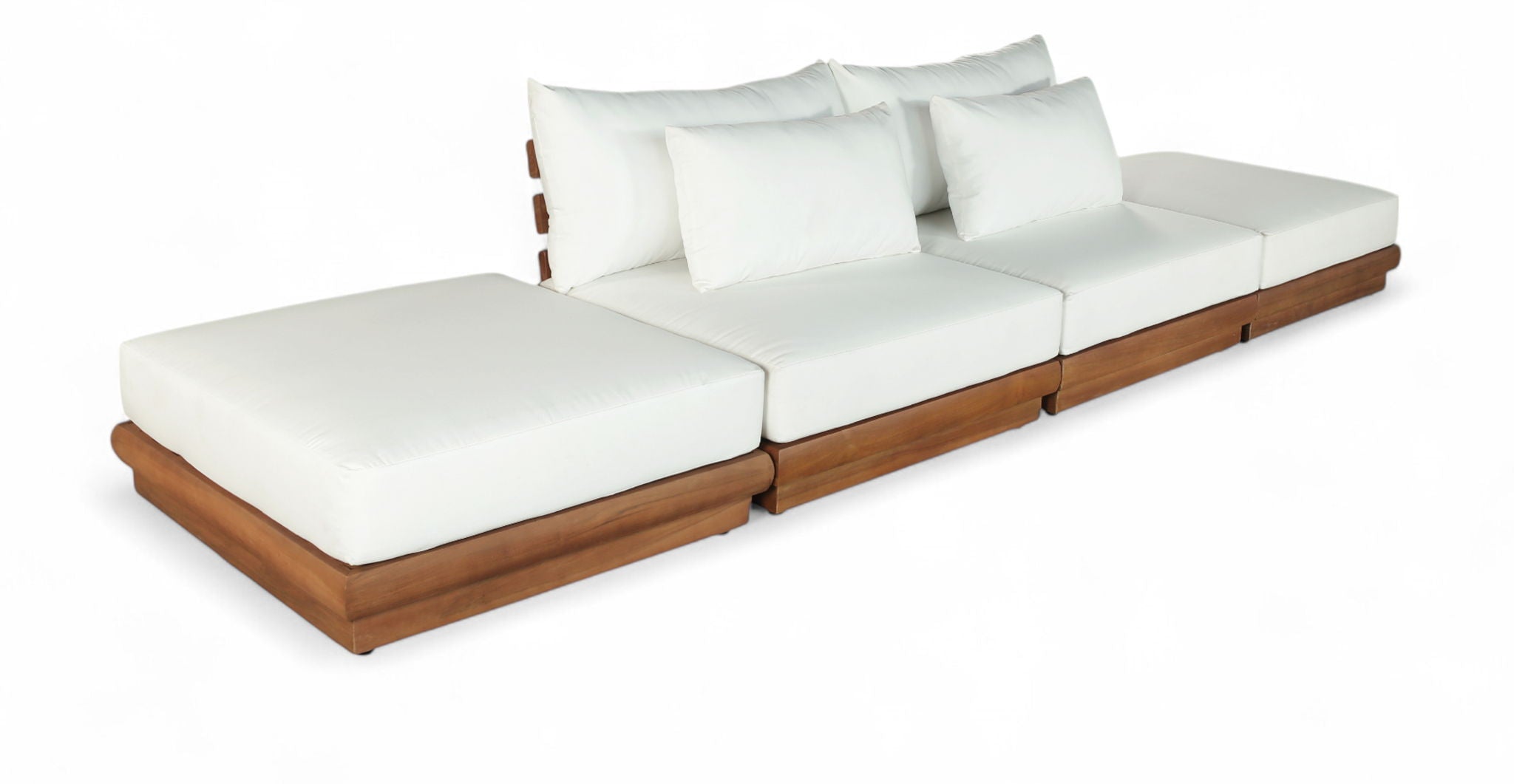 Mirella - 4 Piece Water Resistant Fabric Outdoor Patio Modular Sectional - Urban Living Furniture (Los Angeles, CA)