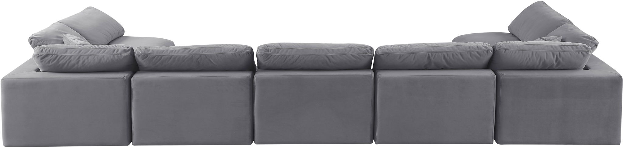Comfy - 7 Piece Velvet Modular Armless Sectional - Urban Living Furniture (Los Angeles, CA)