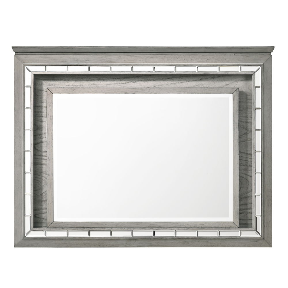 Antares - Mirror With LED - Light Gray Oak - Urban Living Furniture (Los Angeles, CA)