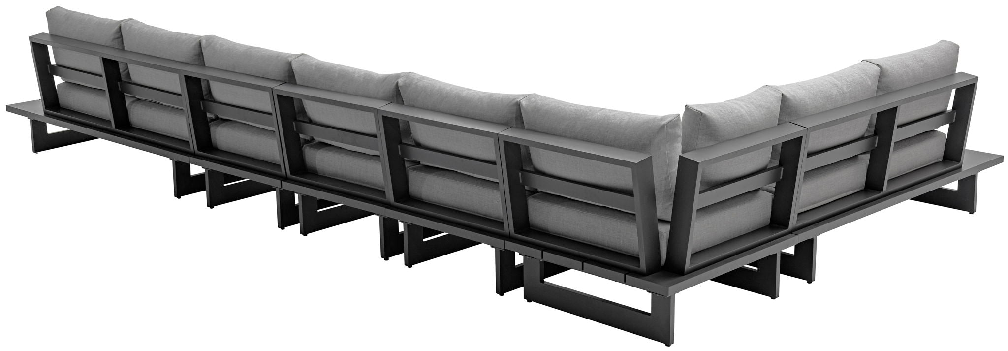 Maldives - 6 Piece Water Resistant Outdoor Patio Modular Sectional With Gray Base - Urban Living Furniture (Los Angeles, CA)