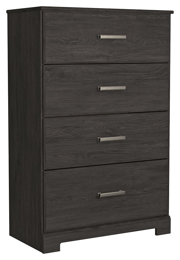 Belachime - Charcoal - Four Drawer Chest - Urban Living Furniture (Los Angeles, CA)