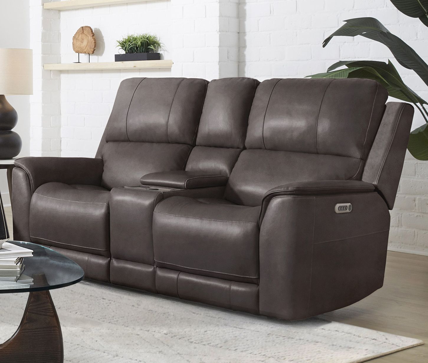 Easton - Zero Gravity Power Reclining Tilt Console Loveseat P3 - Urban Living Furniture (Los Angeles, CA)