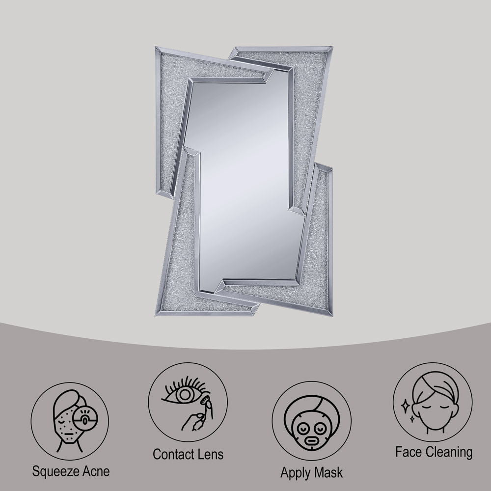 Noralie - 47" Accent Mirror - Mirrored & Faux Diamonds - Urban Living Furniture (Los Angeles, CA)