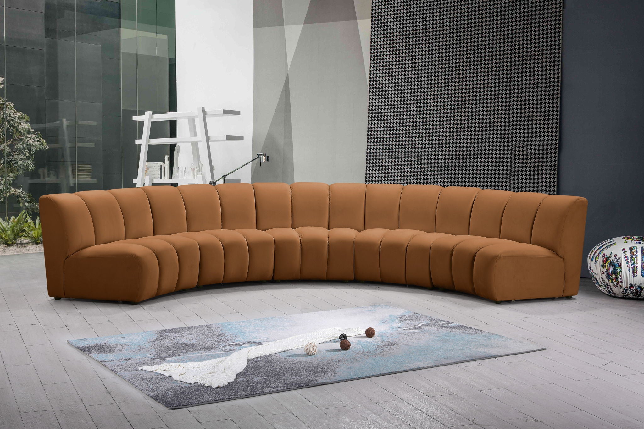 Infinity - 5 Piece Modular Sectional - Saddle - Urban Living Furniture (Los Angeles, CA)
