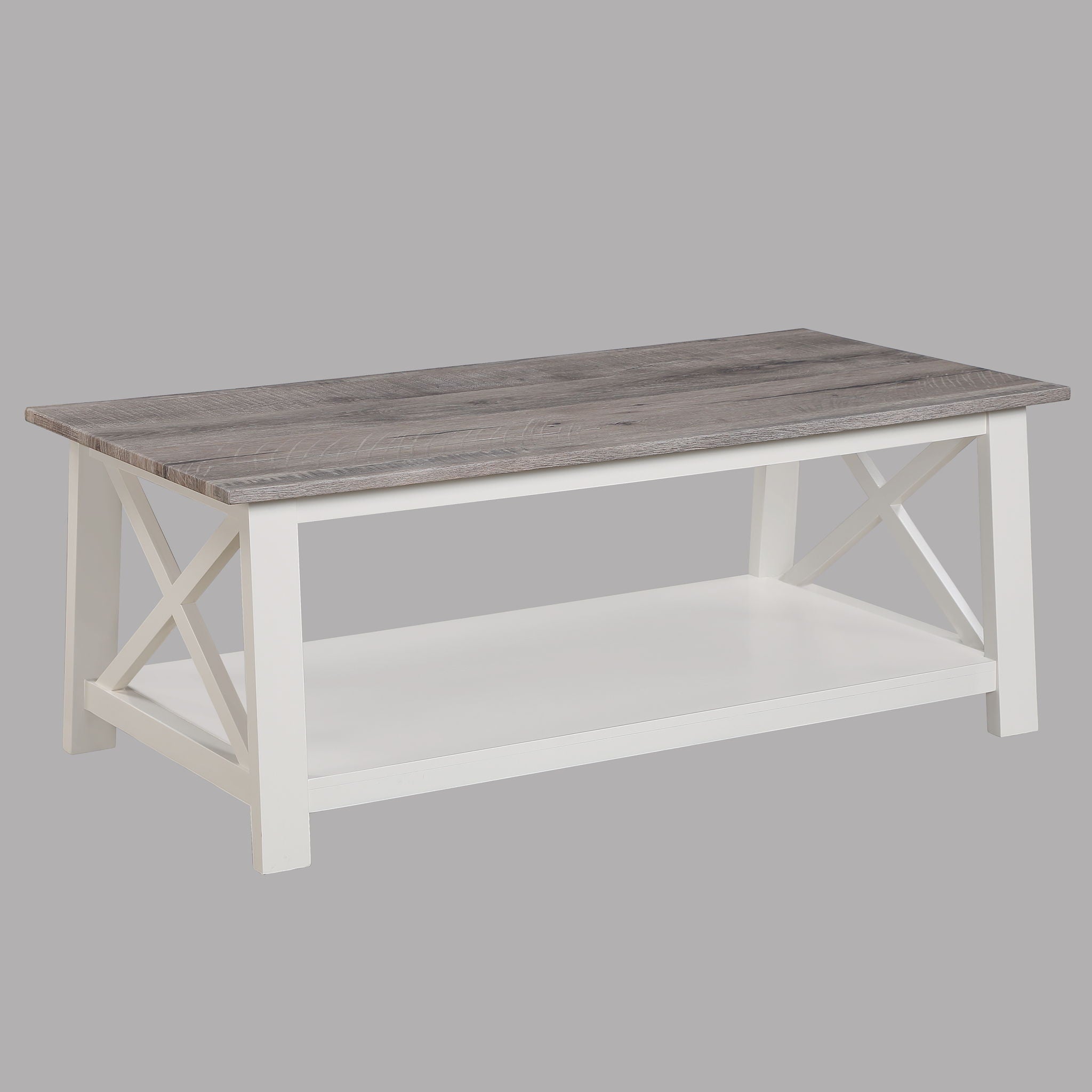 Thelma - 3 Piece Cocktail Set - White / Light Brown - Urban Living Furniture (Los Angeles, CA)