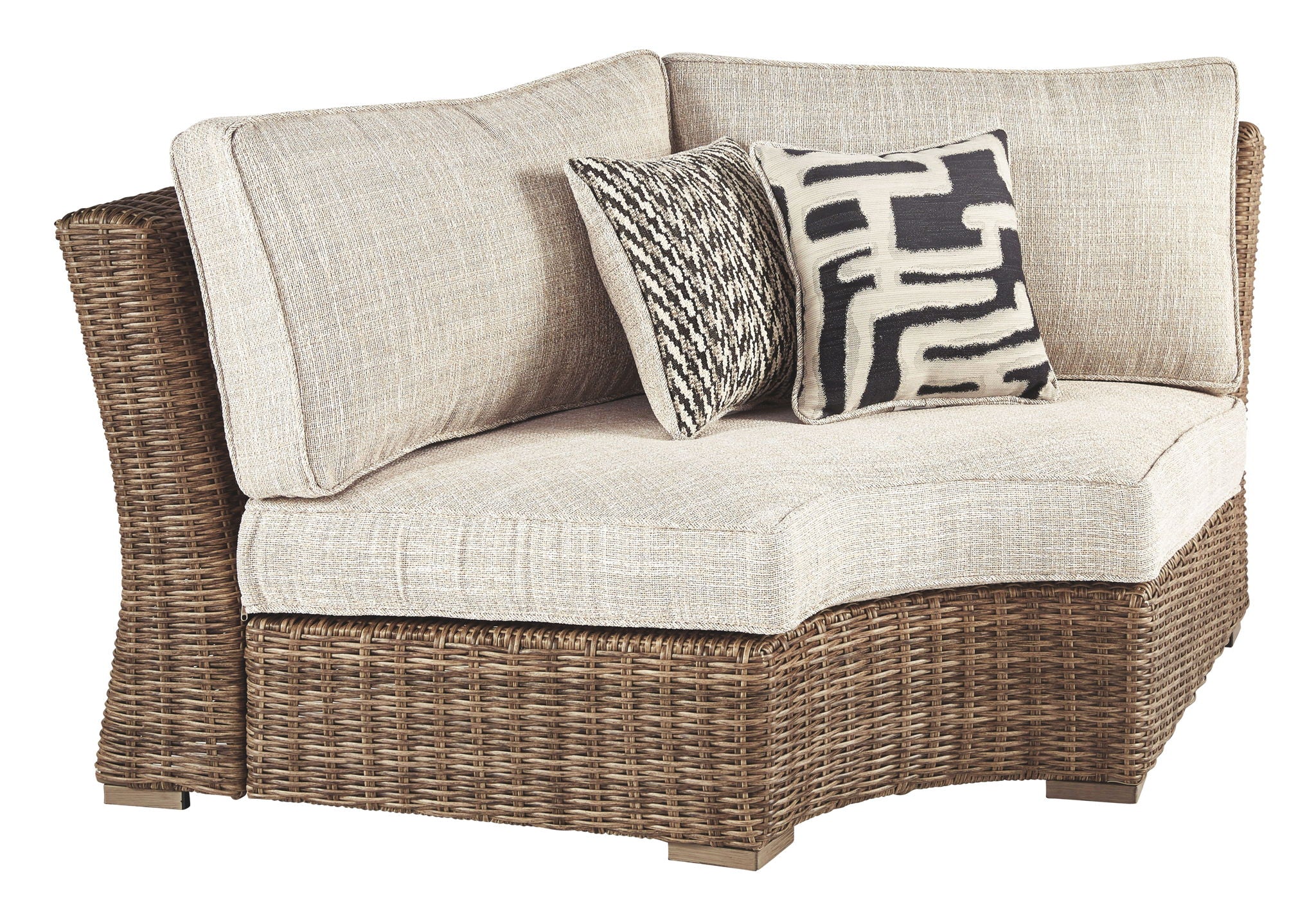 Beachcroft - Beige - Curved Corner Chair w/Cushion - Urban Living Furniture (Los Angeles, CA)