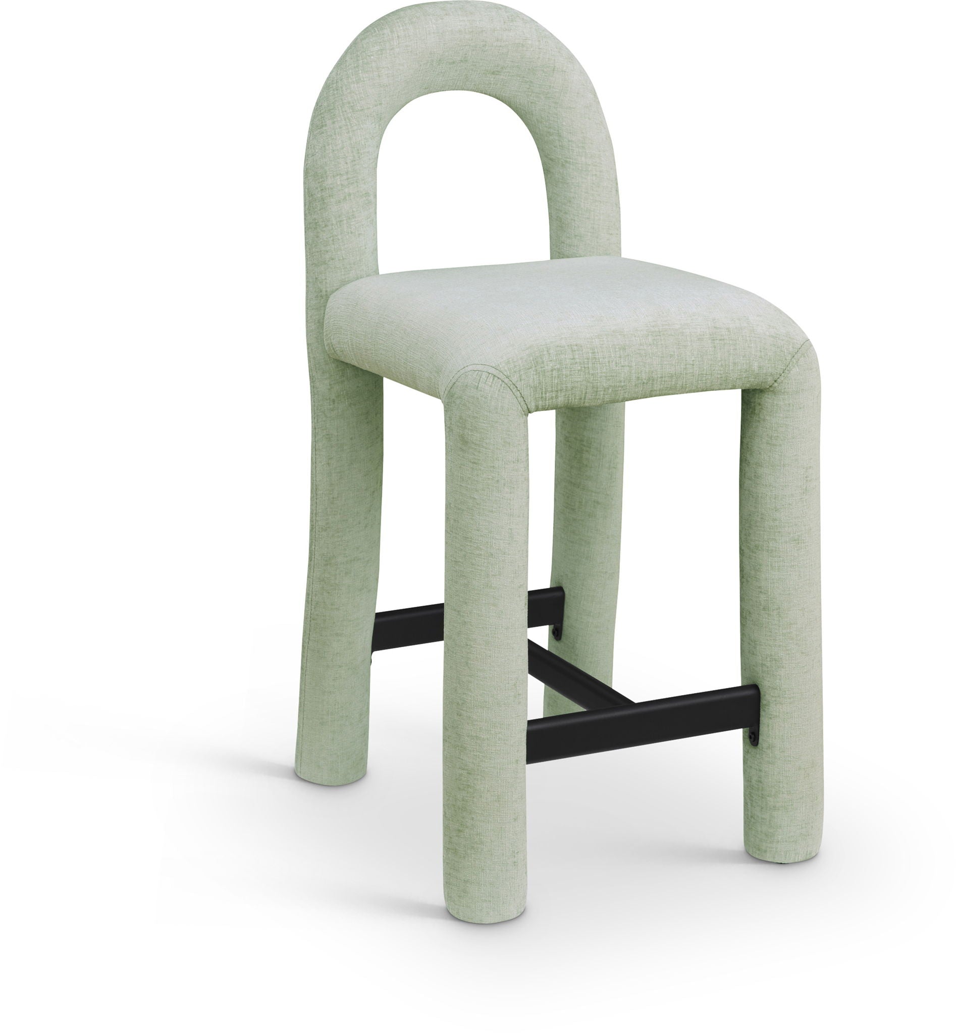 Amari - Chenille Fabric Stool - Urban Living Furniture (Los Angeles, CA)