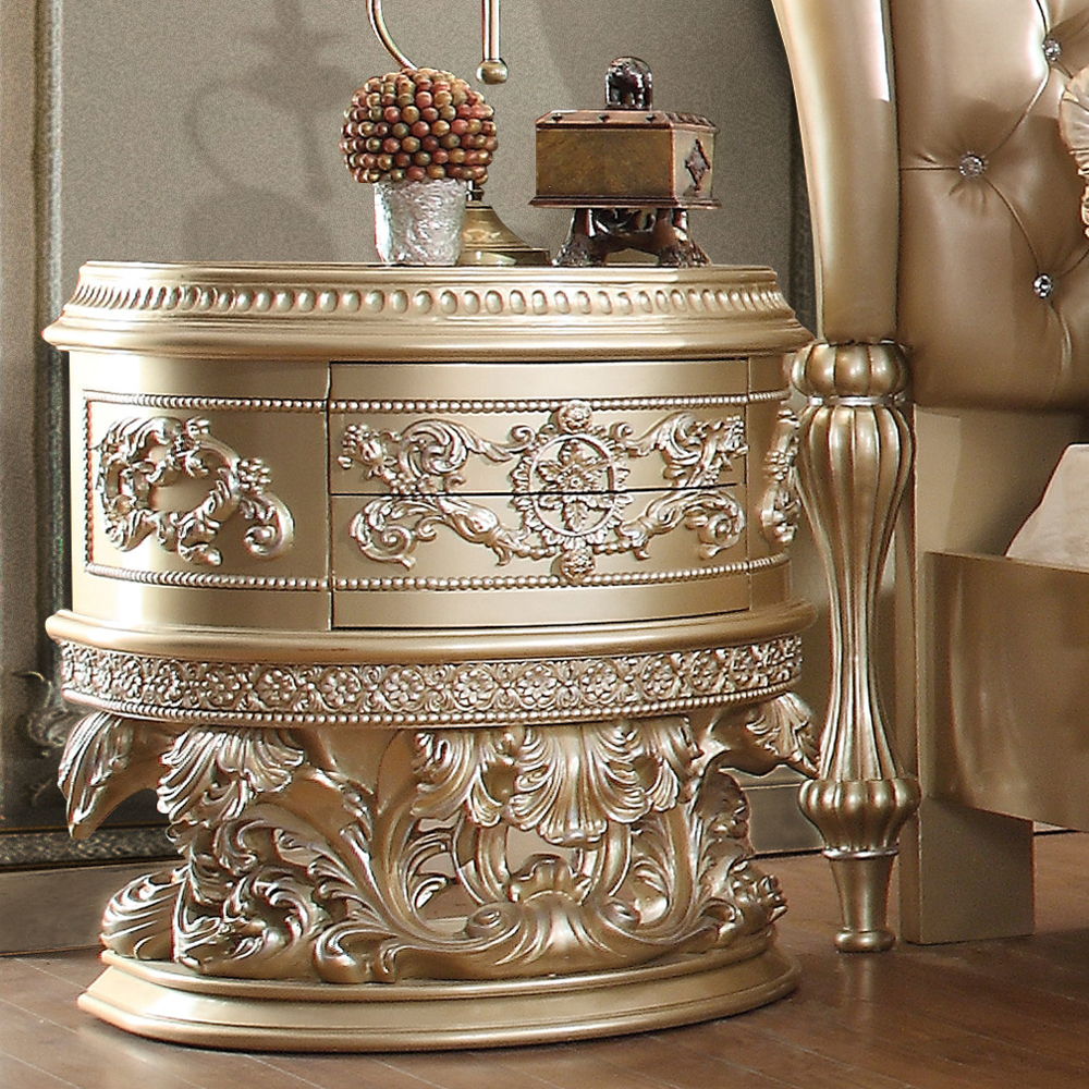 Vatican - Nightstand - Champagne Silver - Urban Living Furniture (Los Angeles, CA)