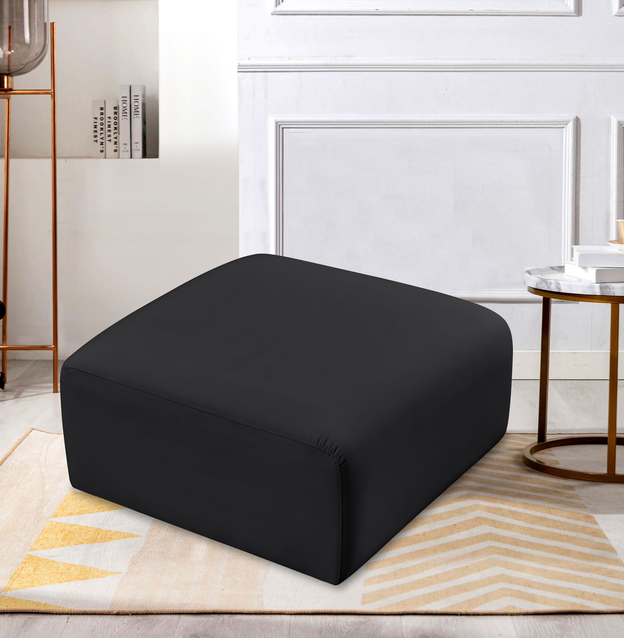 Arc - Faux Leather Ottoman - Urban Living Furniture (Los Angeles, CA)