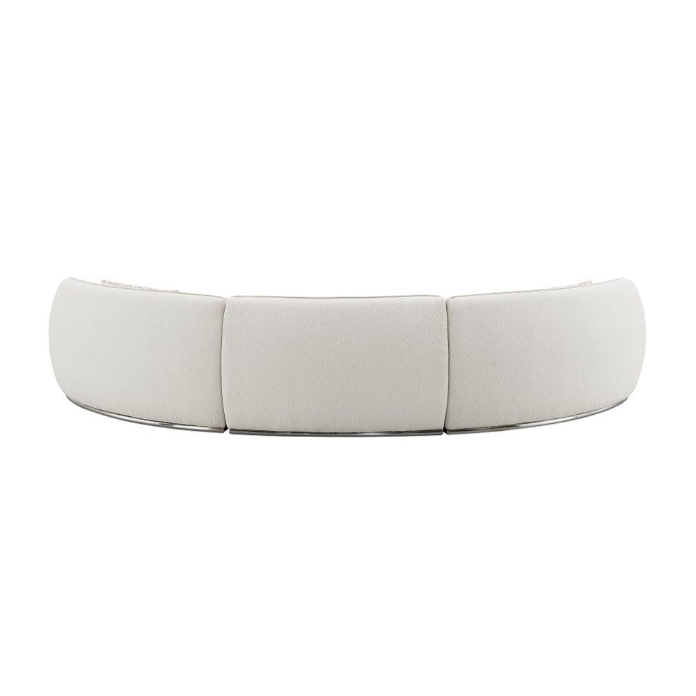 Sahara - Sectional Sofa With 3 Pillows - Beige Boucle - Urban Living Furniture (Los Angeles, CA)