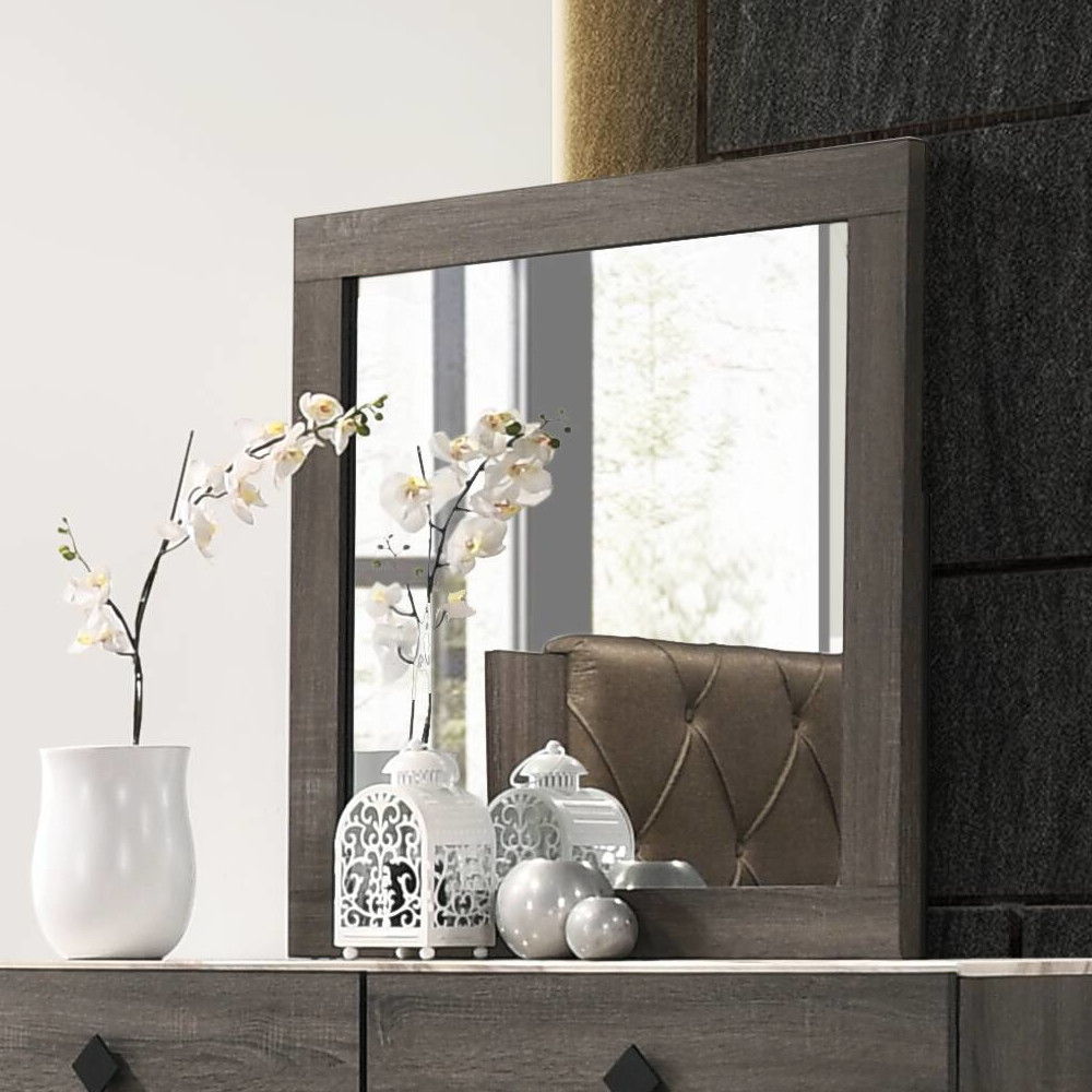 Avantika - Mirror - Rustic Gray Oak - Urban Living Furniture (Los Angeles, CA)