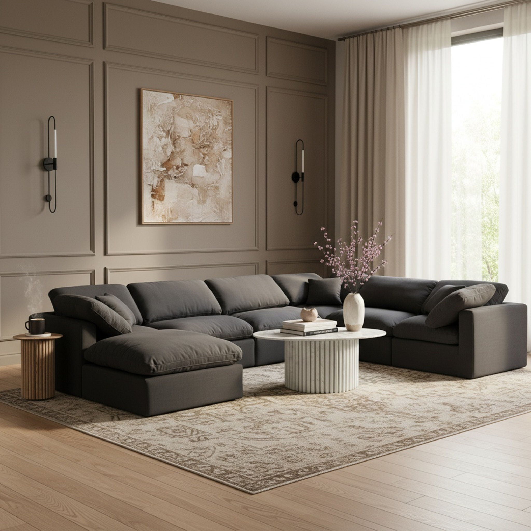 Indulge - Linen 7 Piece Modular Sectional - Urban Living Furniture (Los Angeles, CA)