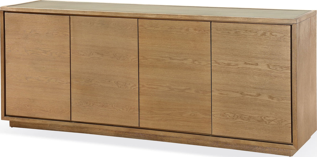 One - Modern Coastal Four Door Sideboard - White Oak