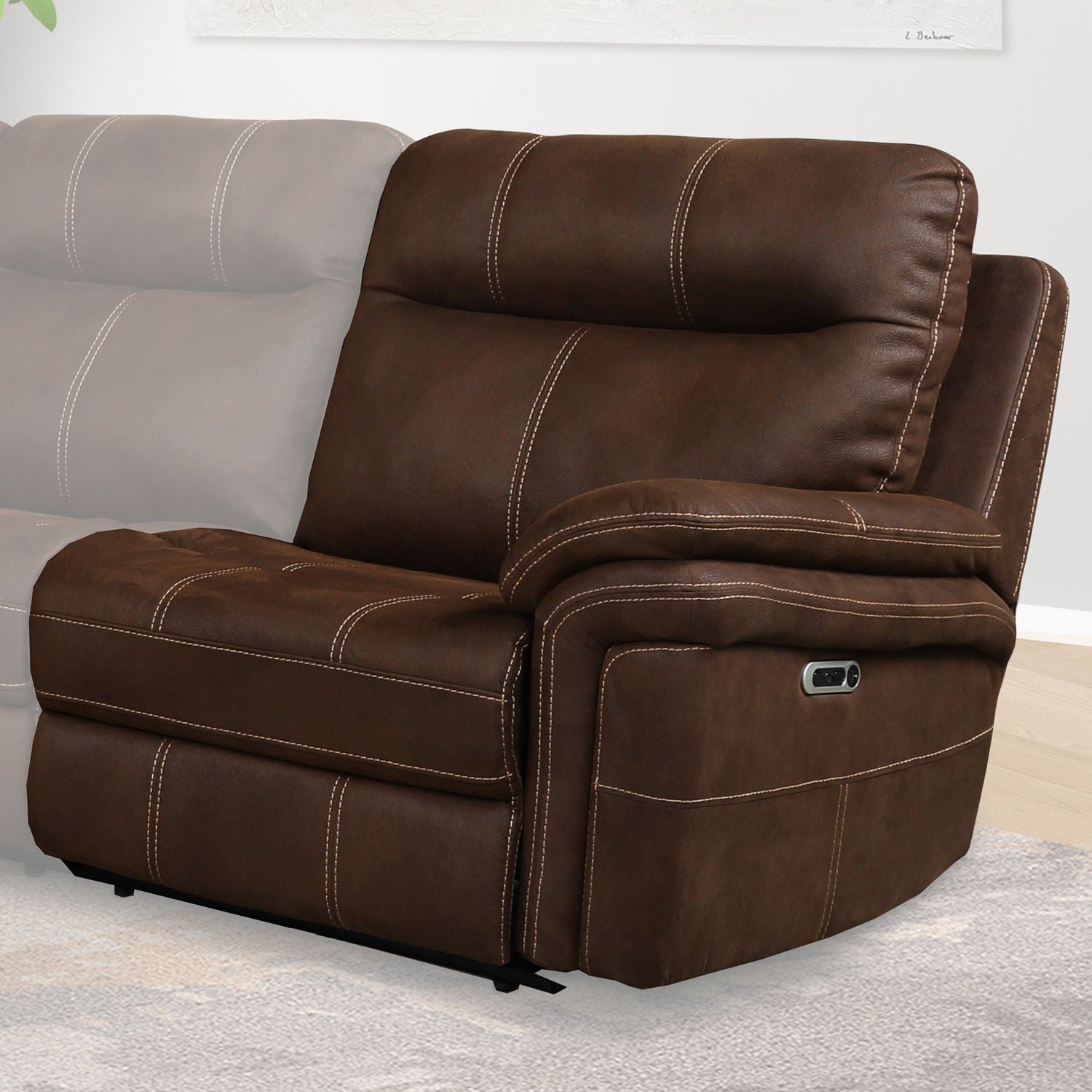 Mason - Power Right Arm Facing Recliner - Dark Kahlua - Urban Living Furniture (Los Angeles, CA)