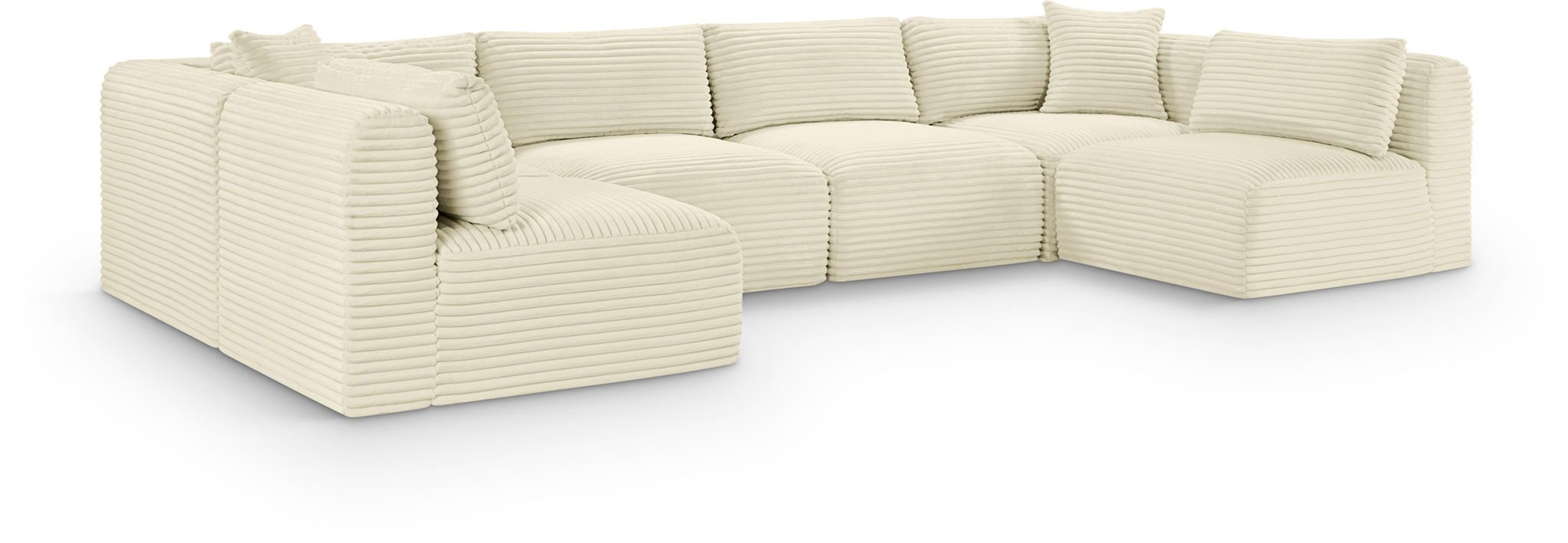 Shaggy - 6 Piece Modular U-Shaped Armless Sectional - Urban Living Furniture (Los Angeles, CA)