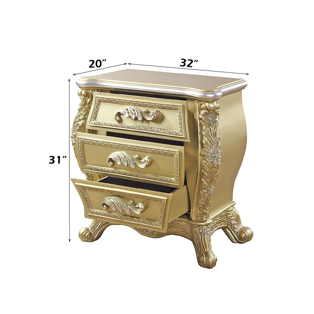Cabriole - Nightstand - Gold - Urban Living Furniture (Los Angeles, CA)