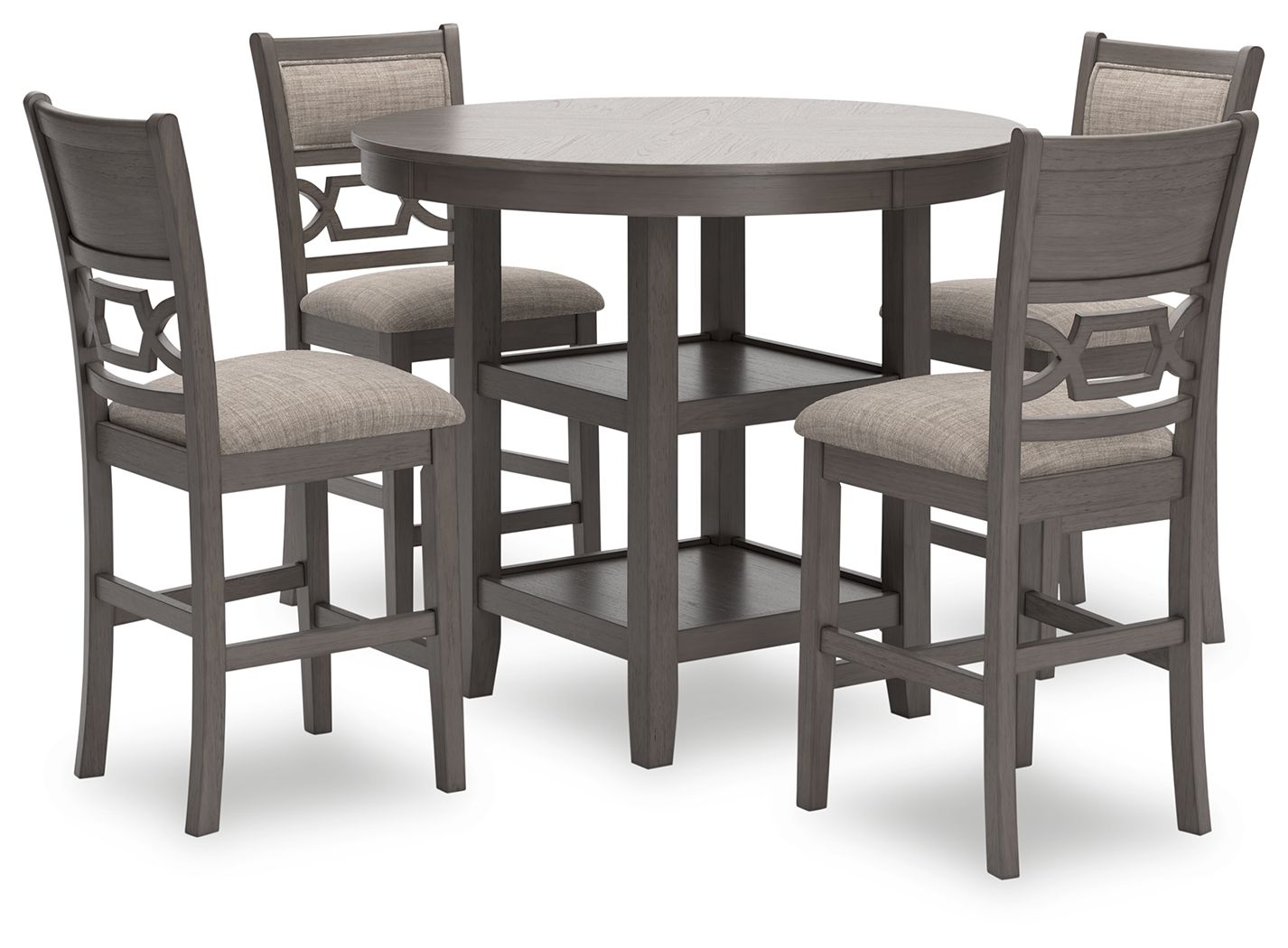 Wrenning - Gray - Drm Counter Table Set (Set of 5) - Urban Living Furniture (Los Angeles, CA)