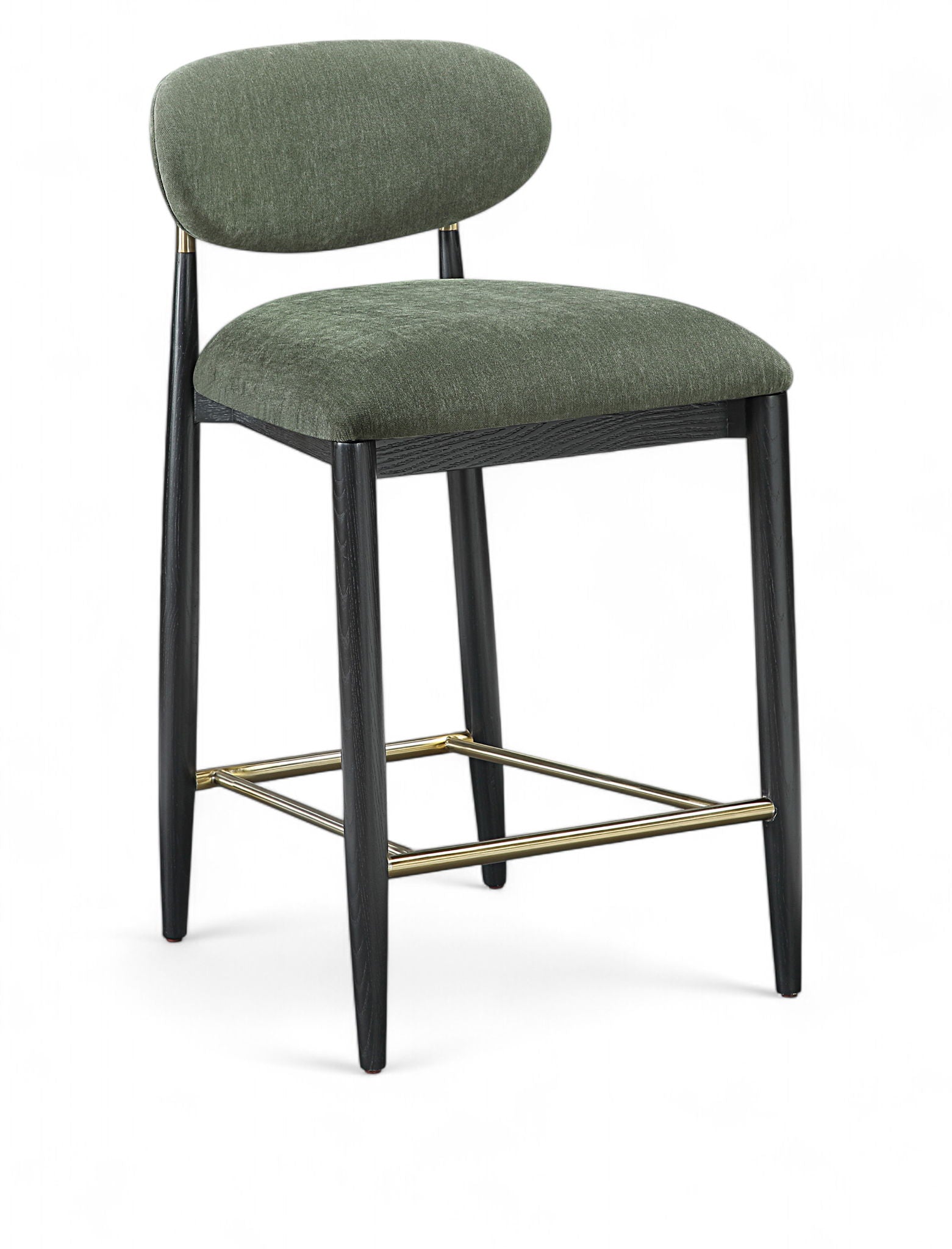 Riccio - Fabric Stool - Black Frame - Urban Living Furniture (Los Angeles, CA)