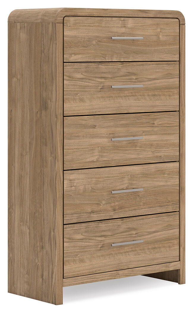 Gramburg - Five Drawer Chest - Warm Natural Brown - Urban Living Furniture (Los Angeles, CA)