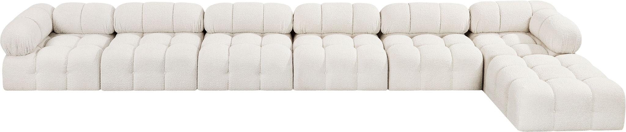 Ames - 7 Piece Boucle Fabric Modular L-Shaped Sectional - Urban Living Furniture (Los Angeles, CA)