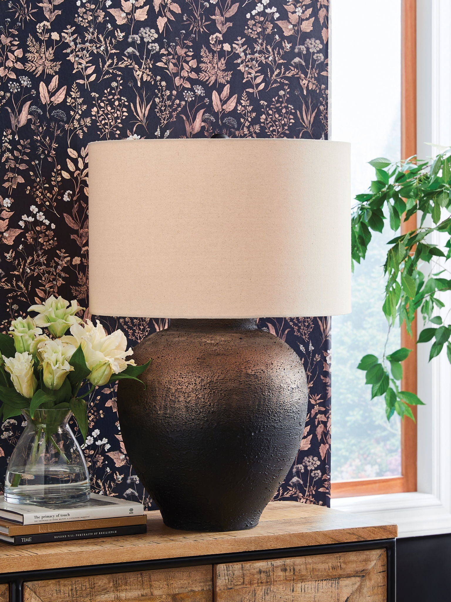 Newgerhard - Brown / Black - Metal Table Lamp - Urban Living Furniture (Los Angeles, CA)
