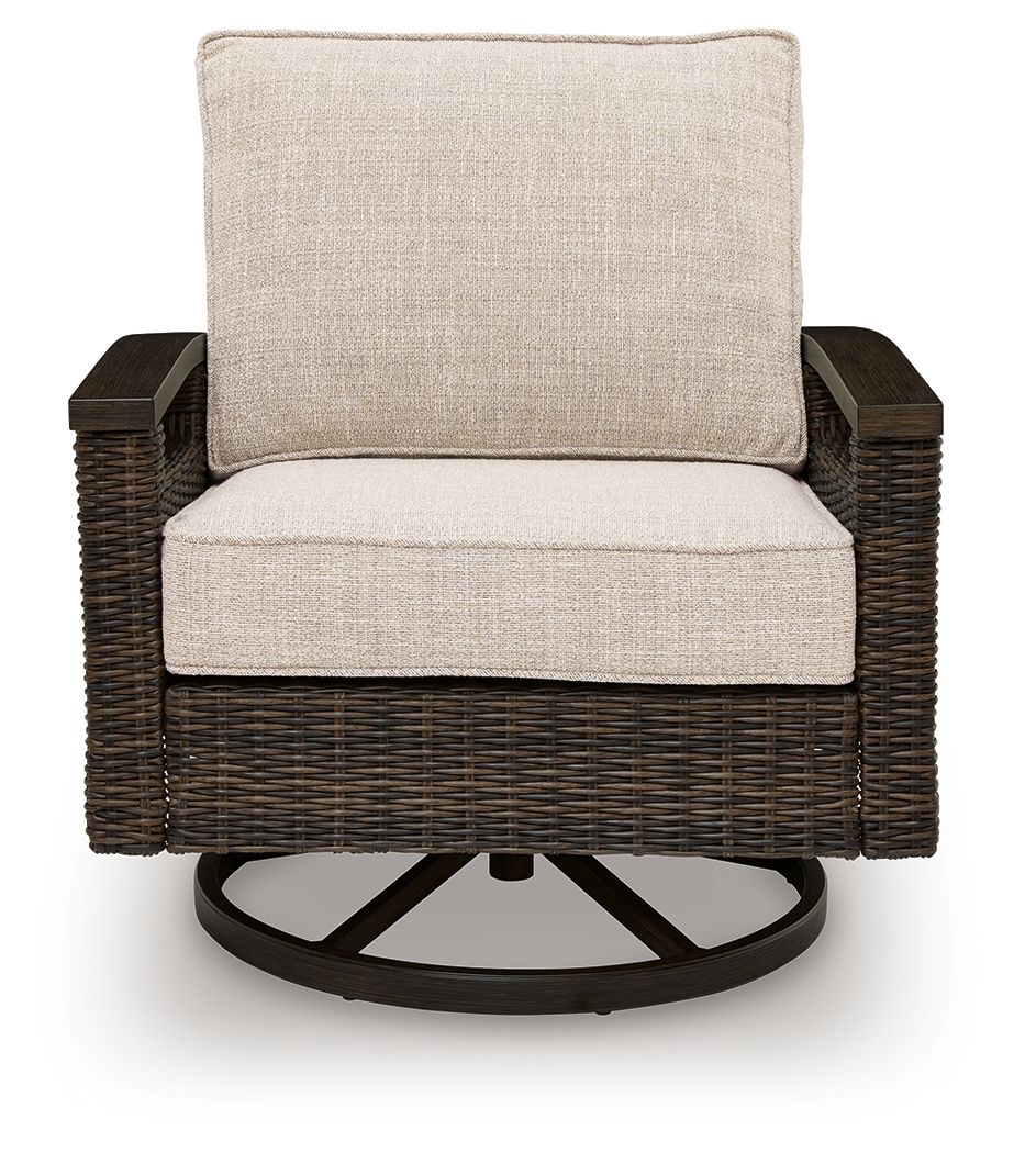Monterey Point - Swivel Lounge Chair (Set of 2) - Dark Brown - Urban Living Furniture (Los Angeles, CA)
