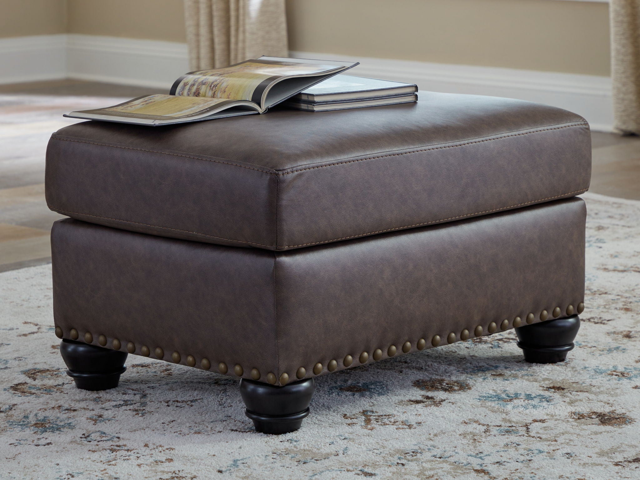 Roxmere - Umber - Ottoman - Urban Living Furniture (Los Angeles, CA)