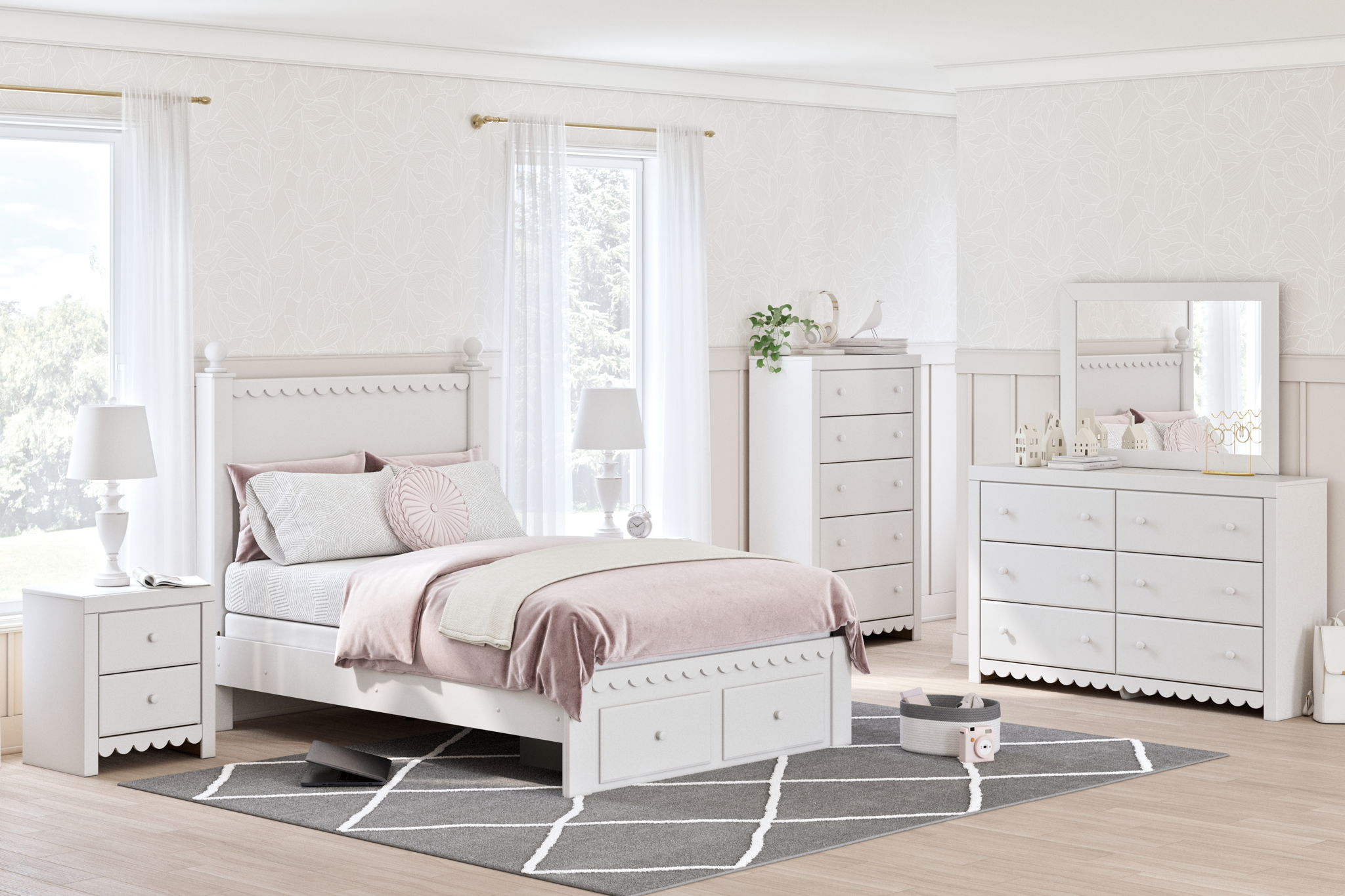 Mollviney - Storage Panel Bedroom Set - Urban Living Furniture (Los Angeles, CA)