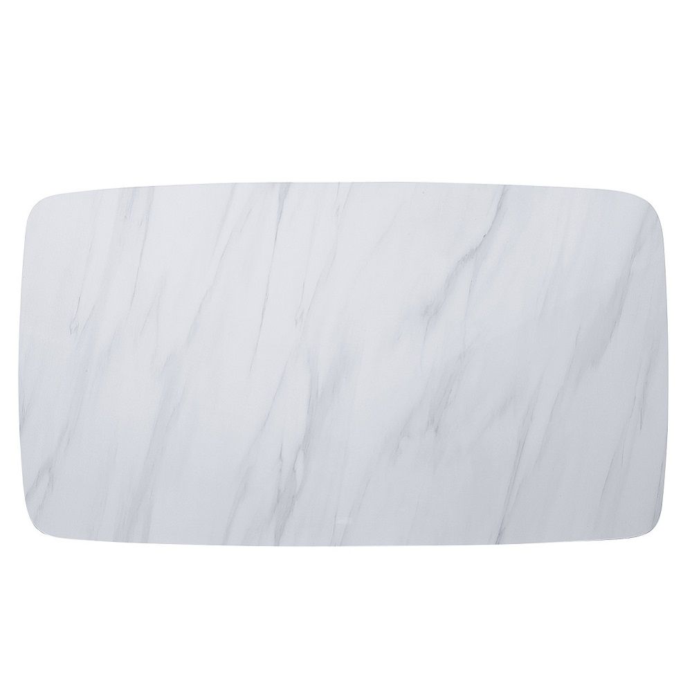 Madan - Dining Table With Marble Top - Marble Top & Weathered Gray - Urban Living Furniture (Los Angeles, CA)