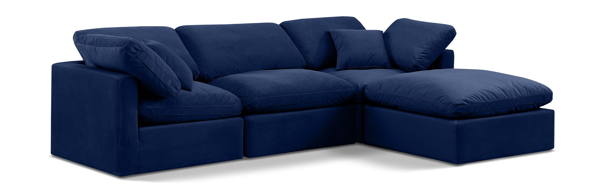 Indulge - Velvet 4 Piece Modular Sectional With Chaise - Urban Living Furniture (Los Angeles, CA)