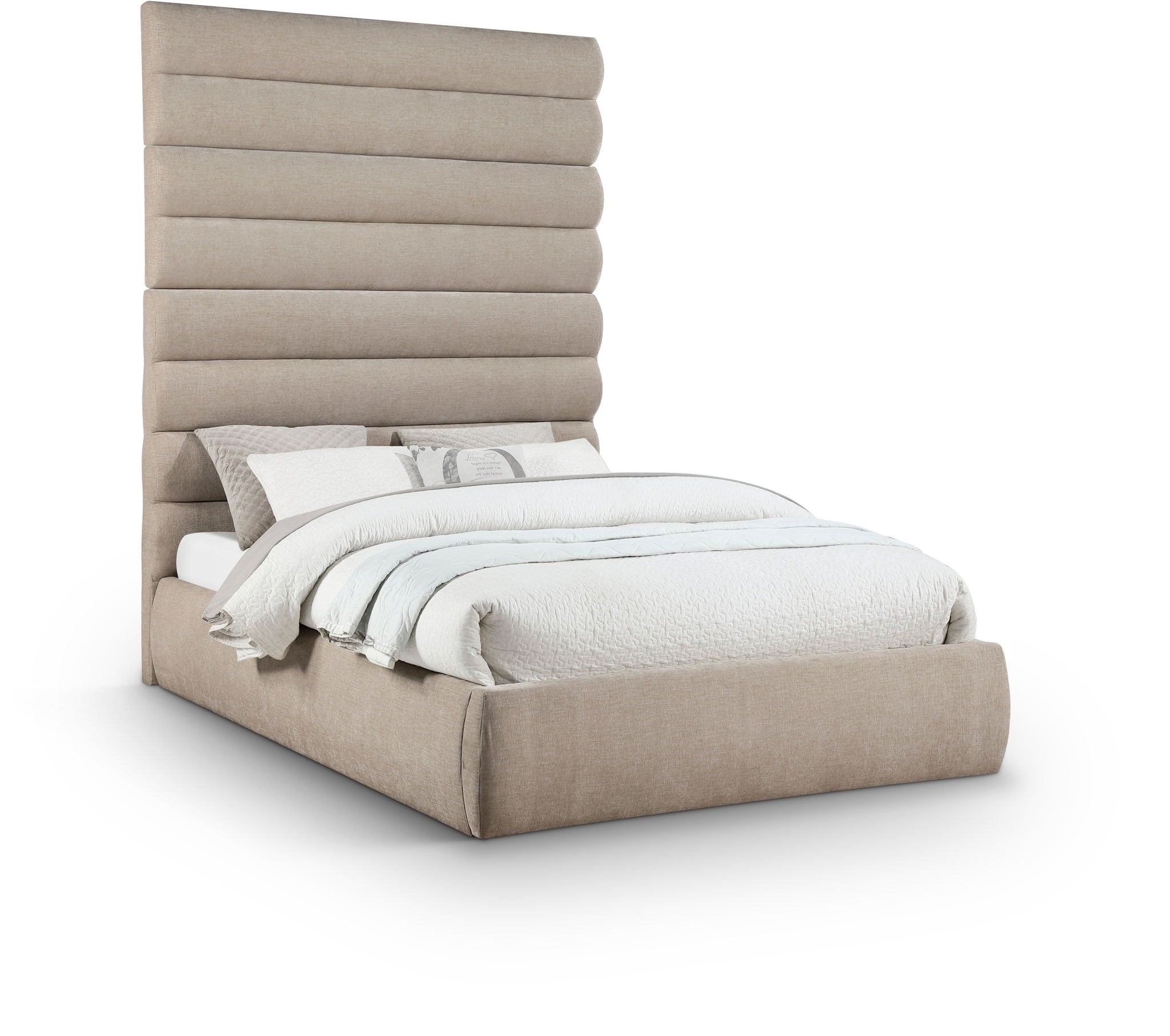 Adam - Chenille Fabric Bed With 89" Headboard - Urban Living Furniture (Los Angeles, CA)