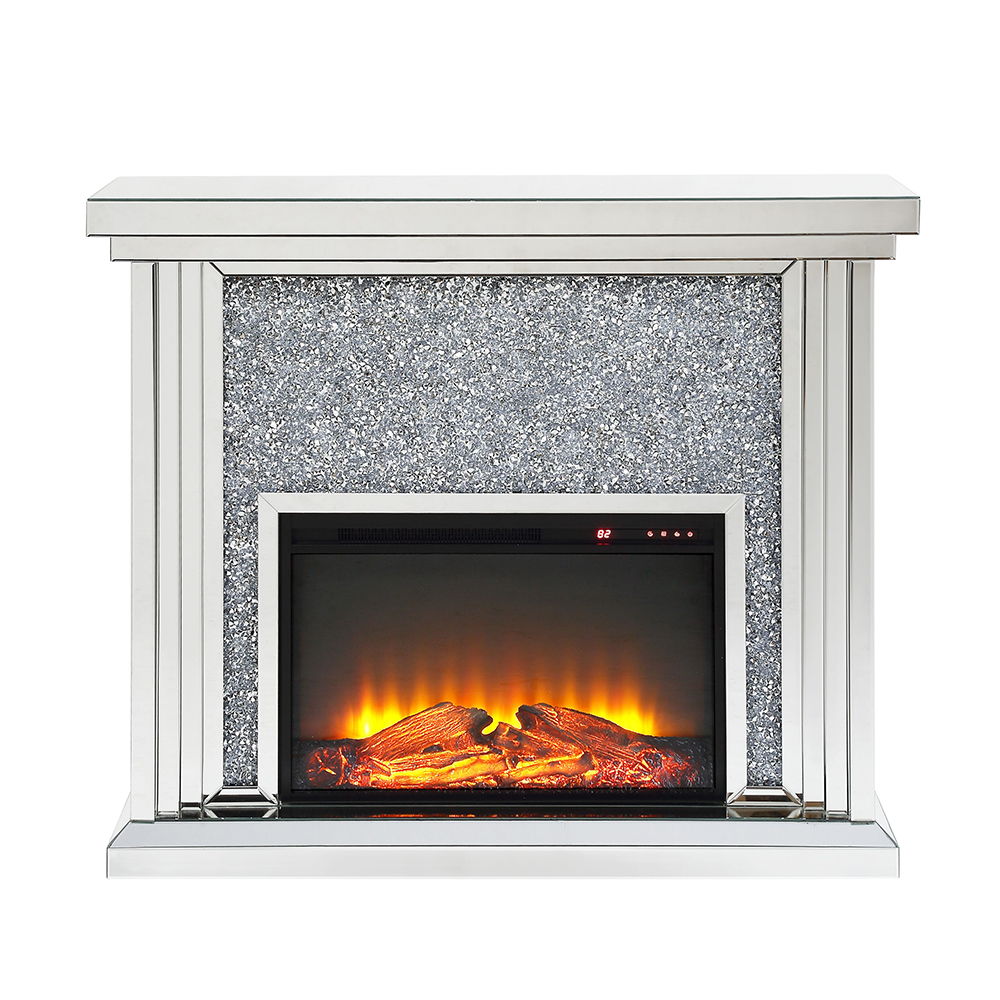 Noralie - 40" Fireplace - Mirrored & Faux Diamonds - Urban Living Furniture (Los Angeles, CA)