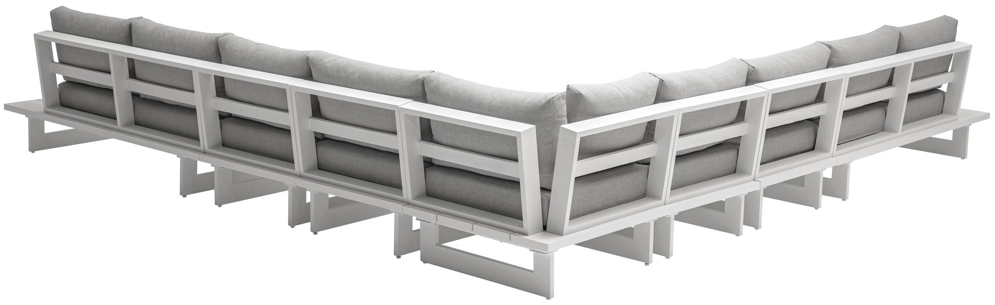 Maldives - 7 Piece Water Resistant Outdoor Patio Modular Sectional With White Base - Urban Living Furniture (Los Angeles, CA)