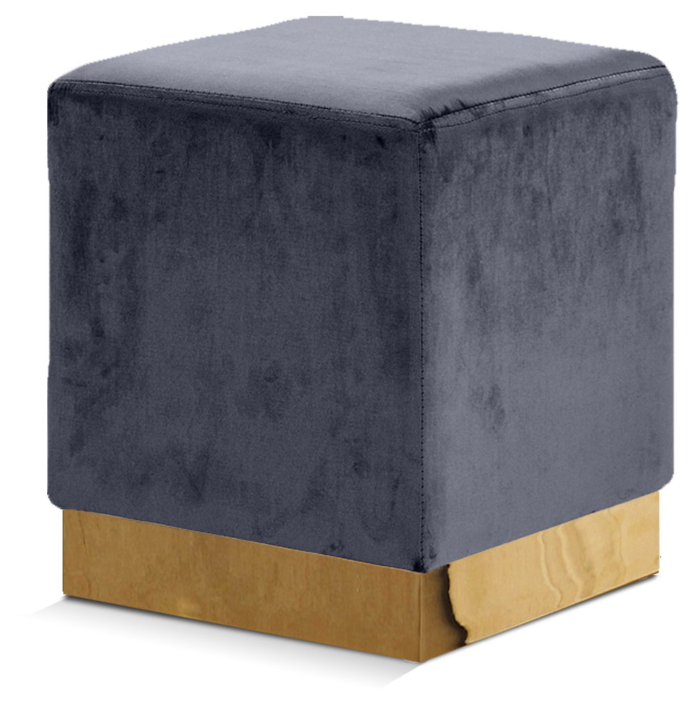 Jax - Stool Ottoman with Gold Base - Urban Living Furniture (Los Angeles, CA)