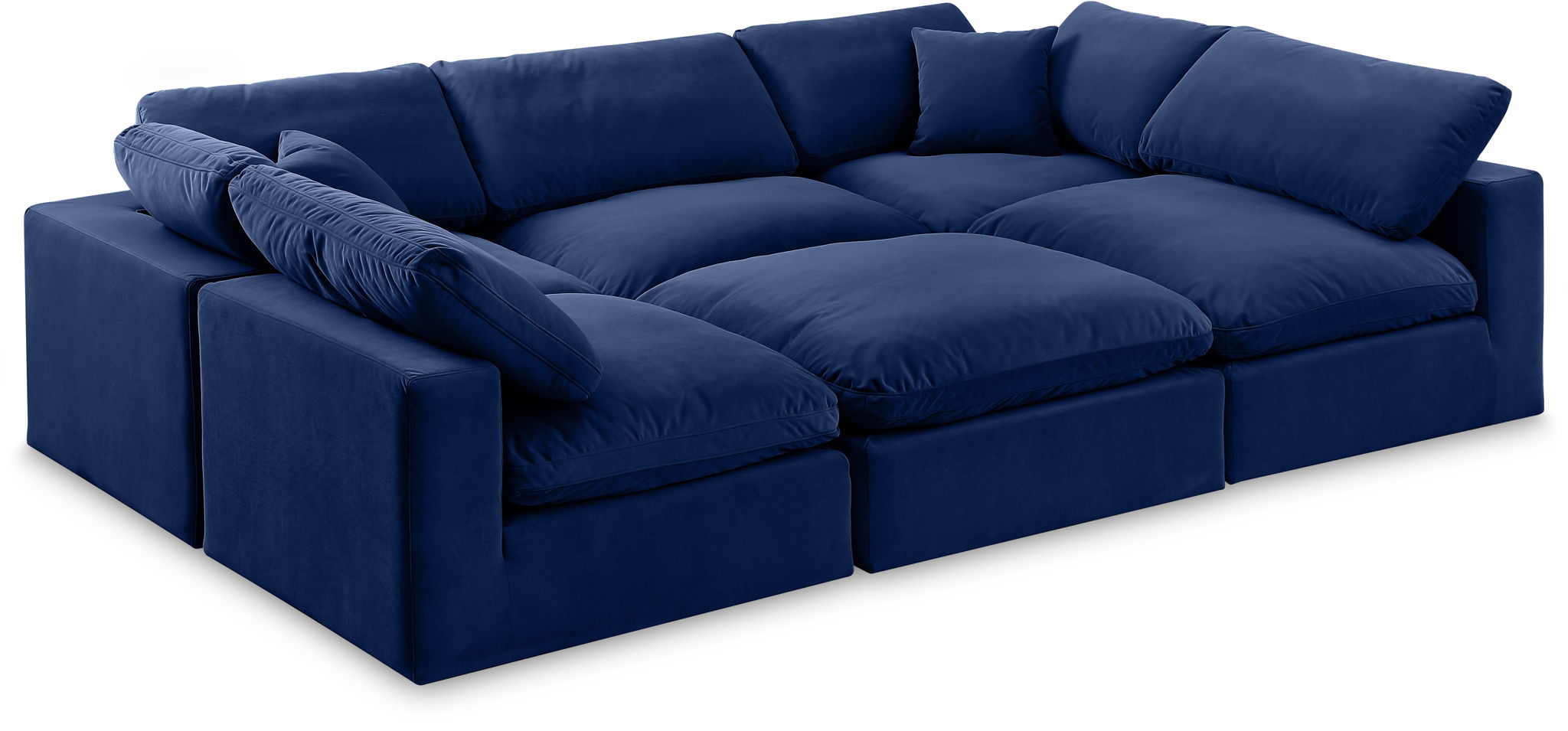Comfy - 6 Piece Velvet Sectional - Urban Living Furniture (Los Angeles, CA)